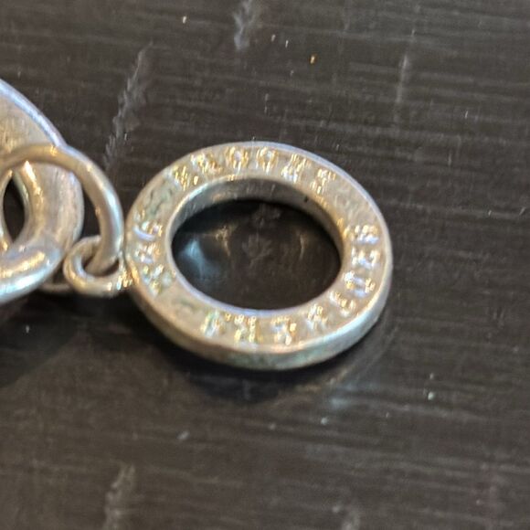 Brooks Brothers Wide Link Bracelet Silver Plated Gilt 8.5in Signed Toggle Clasp - Picture 2 of 5